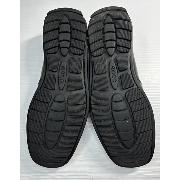 Ecco Men’s Leather Driving Loafers Moc Toe Walking Shoes Arch Support Black 42 - Picture 10 of 13